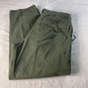 Columbia Pants Mens 40x32 Green Regular Fit Utility Outdoor Hiking Casual Chino